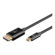 Goobay USB-C to DisplayPort Cable 4K at 60 Hz, 1 m | 75704