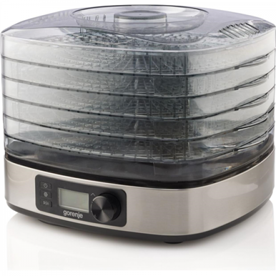 Gorenje | Food Dryer | FDK500DE | Power 380 W | Number of trays 5 | Temperature control | Integrated timer | Stainless steel