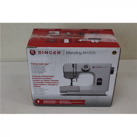 SALE OUT. Singer M1005 Sewing Machine, White | Singer | Sewing Machine | M1005 | Number of stitches 11 | Number of buttonholes 1 | White | DAMAGED PACKAGING, USED, REFURBISHED, SCRATCHED