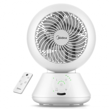 Midea Fan | MDF24JRW TurboForce | Table Fan | White | Number of speeds 5 | Oscillation | Remote control
