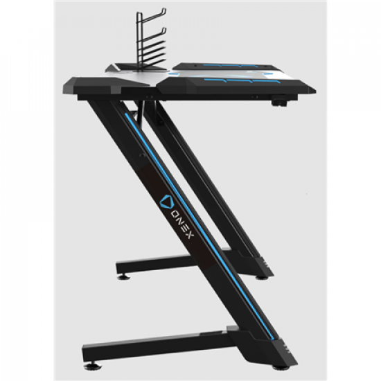 Onex | RGB Gaming Desk w/Cup holder, headset hook, Gamepad holder, 114cm(w) | GD1200Z | Black
