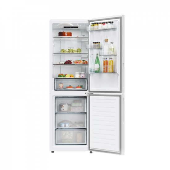 Candy Refrigerator | ECN2CQTEW186 | Energy efficiency class E | Free standing | Combi | Height 185 cm | No Frost system | Fridge net capacity 235 L | Freezer net capacity 120 L | 38 dB | White