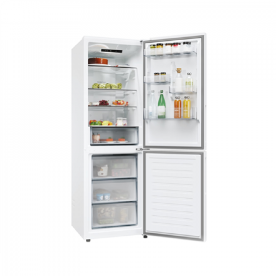 Candy Refrigerator | ECN2CQTEW186 | Energy efficiency class E | Free standing | Combi | Height 185 cm | No Frost system | Fridge net capacity 235 L | Freezer net capacity 120 L | 38 dB | White