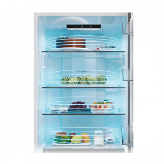 Candy Refrigerator | ECN2CQTEW186 | Energy efficiency class E | Free standing | Combi | Height 185 cm | No Frost system | Fridge net capacity 235 L | Freezer net capacity 120 L | 38 dB | White