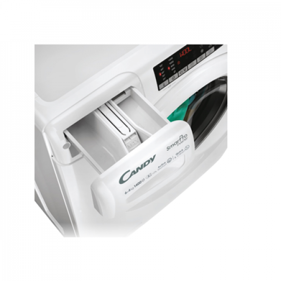 Candy Washing Machine with Dryer | COW 4644TWM6/1-S | Energy efficiency class A/E | Front loading | Washing capacity 6 kg | 1400 RPM | Depth 45 cm | Width 60 cm | Display | 4 Digit | Drying system | Drying capacity 4 kg | Wi-Fi | White