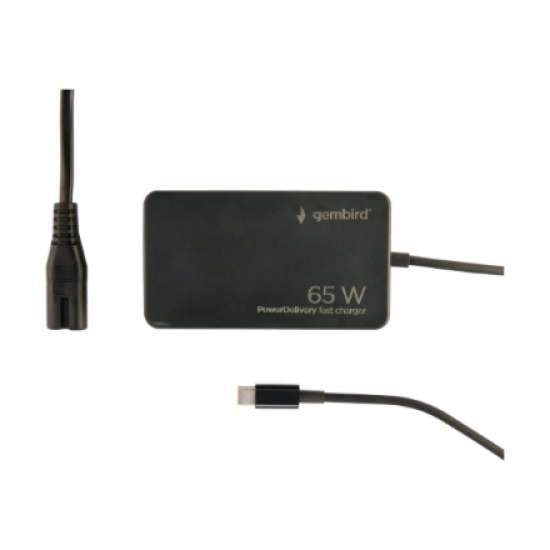 Cablexpert 65 W PowerDelivery GaN USB Type-C Fast Charger | NPA-AC-PDQC65-01
