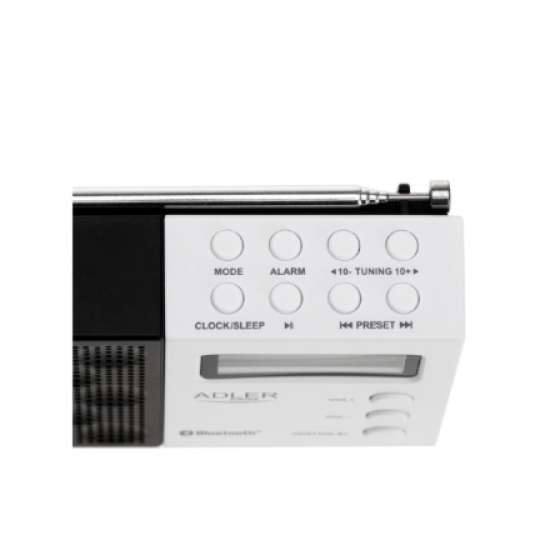 Adler | Digital Radio - PLL AM/FM | AD 1908 | Alarm function | White/Black