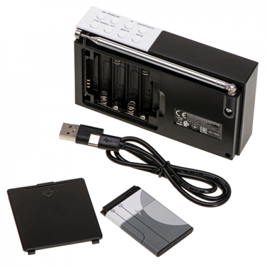 Adler | Digital Radio - PLL AM/FM | AD 1908 | Alarm function | White/Black