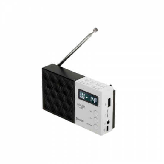 Adler | Digital Radio - PLL AM/FM | AD 1908 | Alarm function | White/Black