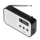 Adler | Digital radio PLL AM/FM | AD 1907 | Alarm function | White/Black