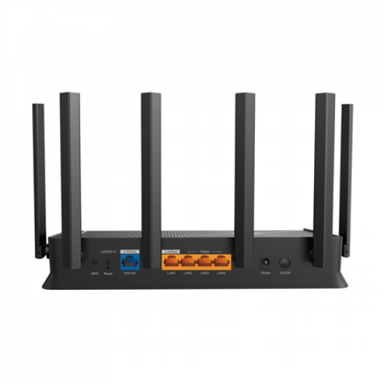 TP-LINK Archer BE400 BE6500 Dual-Band Wi-Fi 7 Router | 802.11ax | Ethernet LAN (RJ-45) ports 4 | Mesh Support Yes | MU-MiMO Yes | No mobile broadband | Antenna type External