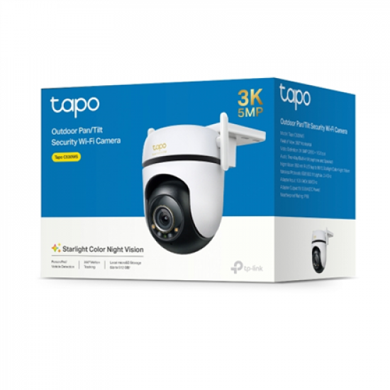 TP-LINK | Outdoor Pan/Tilt Security Wi-Fi Camera | Tapo C530WS | Dome | 5 MP | 3.2 mm/ F1.6 | IP66 | H.264 | Micro SD, Max. 512 GB