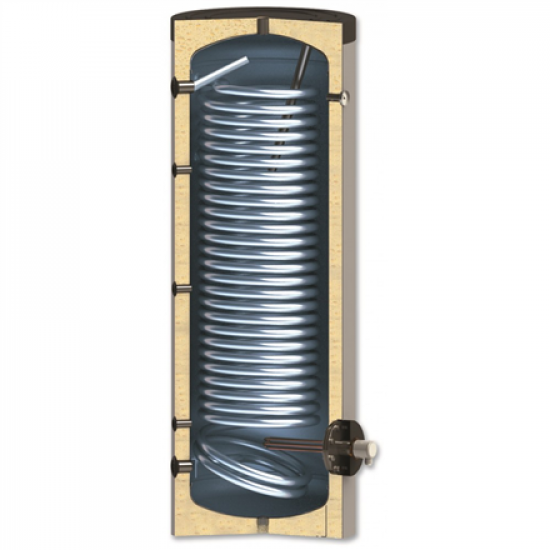 Sunsystem | Enameled Water Heater 300L with Heat Exchanger 3.3 m