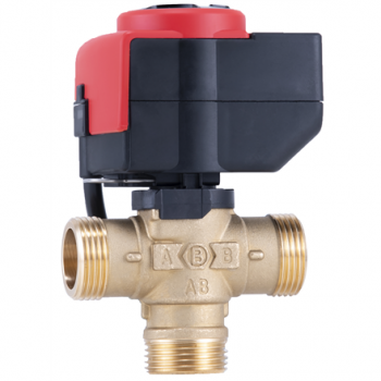 Barberi | Three-way flow distribution valve DN 25 with e-drive