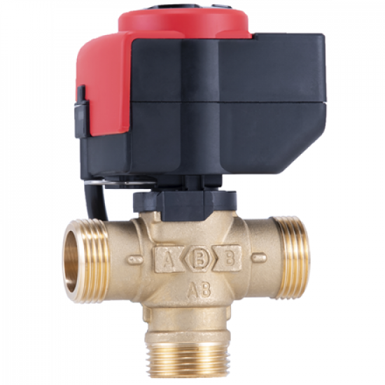 Barberi | Three-way flow distribution valve DN 25 with e-drive