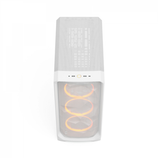 Fractal Design Meshify 3 | White RGB TG Clear Tint | Mid-Tower | Power supply included No | ATX