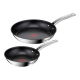TEFAL | Pan Set | Intuition B817S255 | Frying | Diameter 20/26 cm | Suitable for induction hob | Fixed handle | Black/Silver