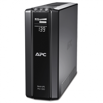 Schneider Electric APC Back-UPS Pro, Tower, 10x IEC C13 outlets, AVR, LCD, user-replaceable battery | BR1500GI | 1500 VA | 865 W | 230 V