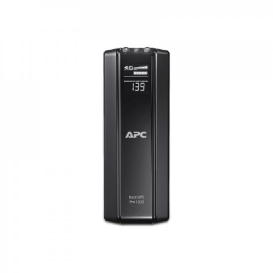 Schneider Electric APC Back-UPS Pro, Tower, 10x IEC C13 outlets, AVR, LCD, user-replaceable battery | BR1500GI | 1500 VA | 865 W | 230 V