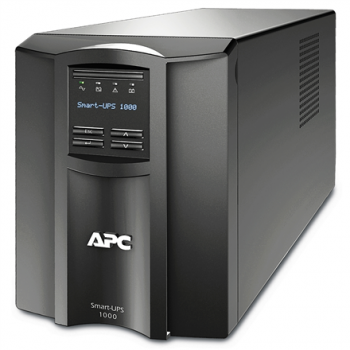 Schneider Electric APC Smart-UPS, Tower, 8x IEC C13 outlets, SmartConnect Port+SmartSlot, AVR, LCD | SMT1000IC | 1000 VA | 700 W | 230 V