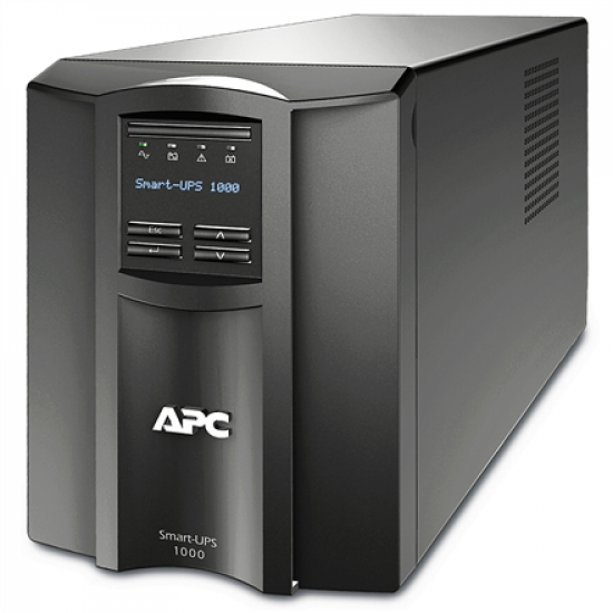Schneider Electric APC Smart-UPS, Tower, 8x IEC C13 outlets, SmartConnect Port+SmartSlot, AVR, LCD | SMT1000IC | 1000 VA | 700 W | 230 V