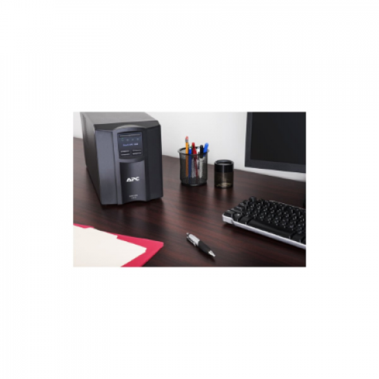 Schneider Electric APC Smart-UPS, Tower, 8x IEC C13 outlets, SmartConnect Port+SmartSlot, AVR, LCD | SMT1000IC | 1000 VA | 700 W | 230 V