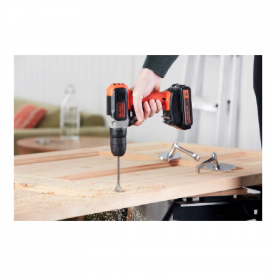 BLACK & DECKER | Cordless Drill Driver | BCD001C2-QW | 18 V | 2x1.5 Ah | Lithium