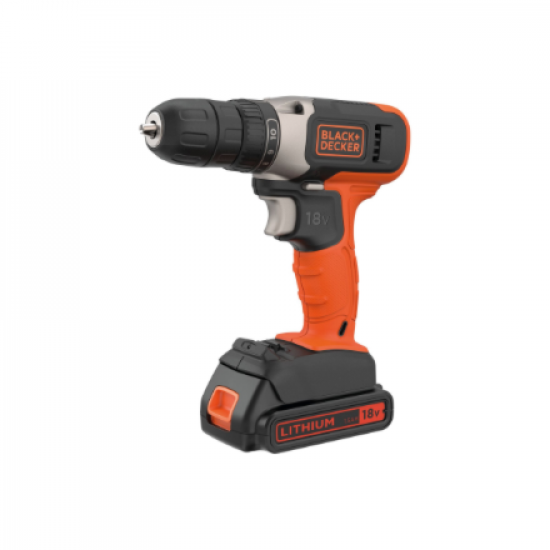 BLACK & DECKER | Cordless Drill Driver | BCD001C2-QW | 18 V | 2x1.5 Ah | Lithium