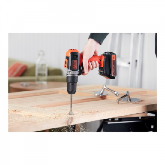 BLACK & DECKER | Cordless Drill/Driver with  2.0 Ah/4.0 Ah Battery | BCD003MEM2K-QW | 18 V | 2.0/4.0 Ah | Lithium
