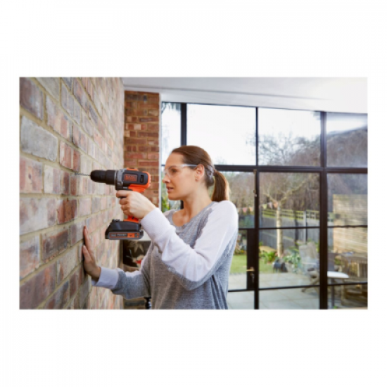 BLACK & DECKER | Cordless Drill/Driver with  2.0 Ah/4.0 Ah Battery | BCD003MEM2K-QW | 18 V | 2.0/4.0 Ah | Lithium