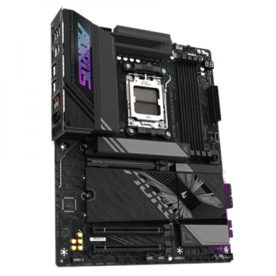 Gigabyte X870E A ELITE WIFI7 | Processor family AMD | Processor socket AM5 | DDR5 | Supported hard disk drive interfaces SATA, M.2 | Number of SATA connectors 4