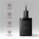 AXAGON Wallcharger 1x port USB-C, PD3.0/PPS/QC4+/AFC/FCP/Apple, 20W | ACU-PD20