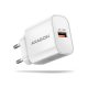 AXAGON Wallcharger 1x port USB-A, QC3.0/AFC/FCP/Apple, 18W | ACU-QC18W