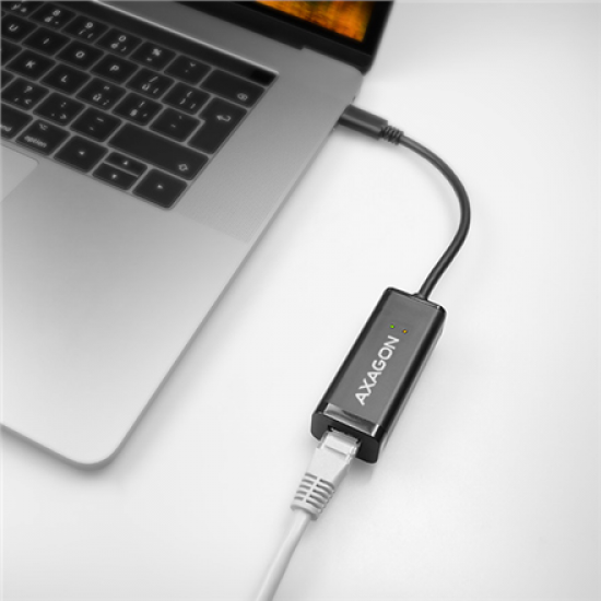 AXAGON ADE-SRC High-speed USB-C 3.1 Gigabit Ethernet 10/100/1000Mbit adapter with automatic installation