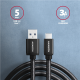 AXAGON Data and charging USB 3.2 Gen1 cable, 1.5 m | BUCM3-AM15AB | USB Type C - USB Type A