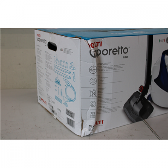 SALE OUT. Polti PTEU0313 Vaporetto Pro 100 Eco Power Steam cleaner, Power 1900 W, White/Blue | Polti | Steam cleaner | PTEU0313 Vaporetto Pro 100 Eco Power | Power 1900 W | Steam pressure 5.5 bar | Water tank capacity 2 L | White/Blue | DAMAGED PACKAGING