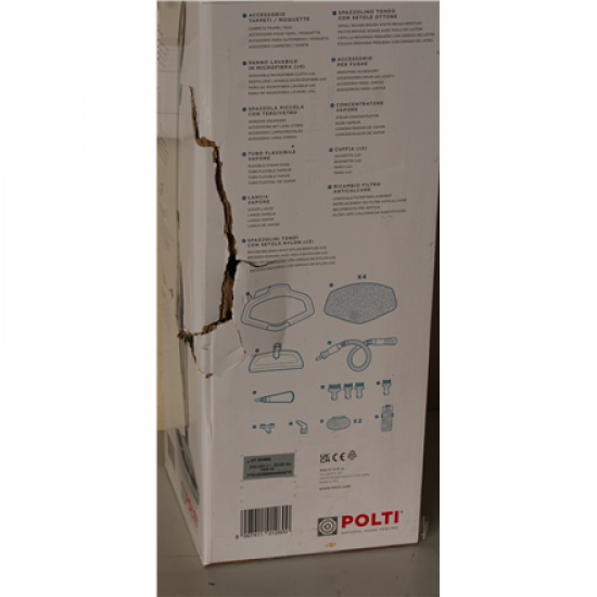 SALE OUT. Polti | Steam mop | PTEU0296 Vaporetto SV460 Double | Power 1500 W | Steam pressure Not Applicable bar | Water tank capacity 0.3 L | White/Blue | DAMAGED PACKAGING | Warranty 24 month(s)