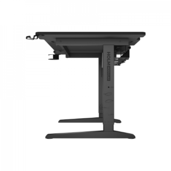 Genesis | Modular Gaming Desk | Holm 140 RGB | Anthracite Black