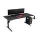 Genesis | Modular Gaming Desk | Holm 180 RGB | Anthracite Black