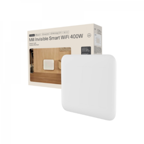 Mill Invisible Smart WiFi Heater | PA400WIFI4 | Panel Heater | 400 W | Suitable for rooms up to 4-6 m² | White | IPX4