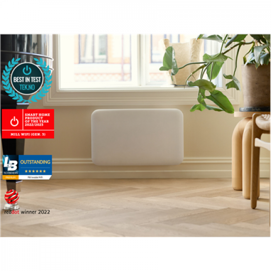 Mill Invisible Smart WiFi Heater | PA700WIFI4 | Panel Heater | 700 W | Suitable for rooms up to 9-12 m² | White | IPX4