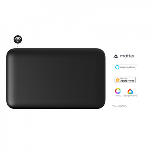 Mill Invisible Smart WiFi Panel Heater | PA700WIFI4B | Panel Heater | 700 W | Suitable for rooms up to 9-12 m² | Black | IPX4