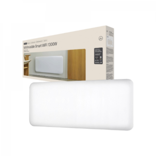 Mill Invisible Smart WiFi Heater | PA1300WIFI4 | Panel Heater | 1300 W | Suitable for rooms up to 15-19 m² | White | IPX4