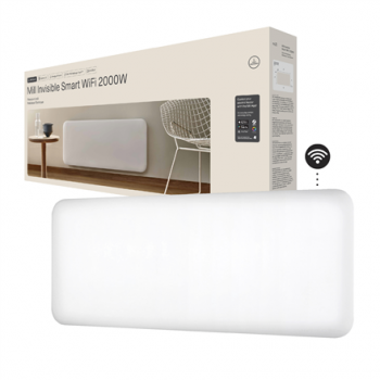 Mill Invisible Smart WiFi Heater | PA2000WIFI4 | Panel Heater | 2000 W | Suitable for rooms up to 24-28 m² | White | IPX4
