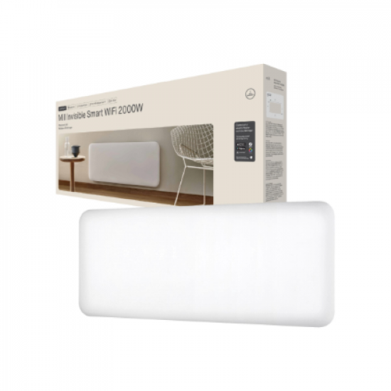 Mill Invisible Smart WiFi Heater | PA2000WIFI4 | Panel Heater | 2000 W | Suitable for rooms up to 24-28 m² | White | IPX4