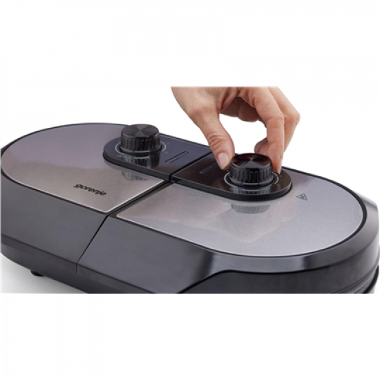 Gorenje | Mini Grill, Waffle plate | WM1400SB | Electric Grill | 1400 W | Diameter 18 cm | Black