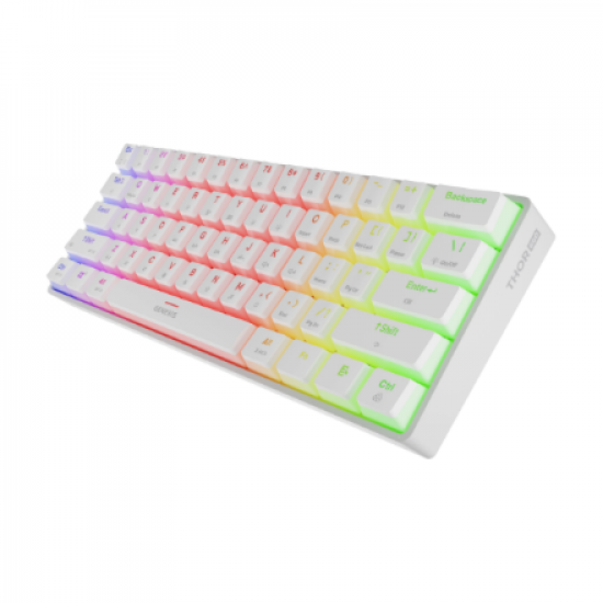 Genesis | THOR 660 G2 | Gaming Keyboard | Wireless/Wired | US | RGB | White | 2.4GHz, Bluetooth, USB-C | Linear