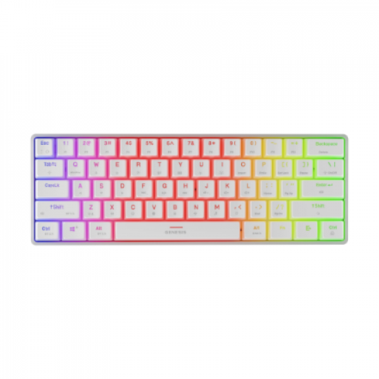 Genesis | THOR 660 G2 | Gaming Keyboard | Wireless/Wired | US | RGB | White | 2.4GHz, Bluetooth, USB-C | Linear