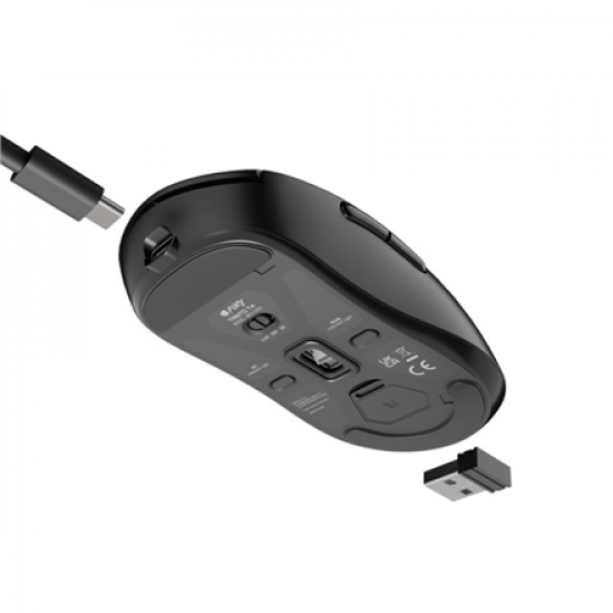 Fury | Gaming Mouse | Tanto T4 | Wired/Wireless | 2.4 GHz, Bluetooth, USB | Black