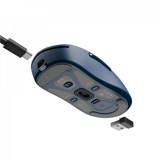 Fury | Gaming Mouse | Tanto T4 | Wired/Wireless | 2.4 GHz, Bluetooth, USB | Blue